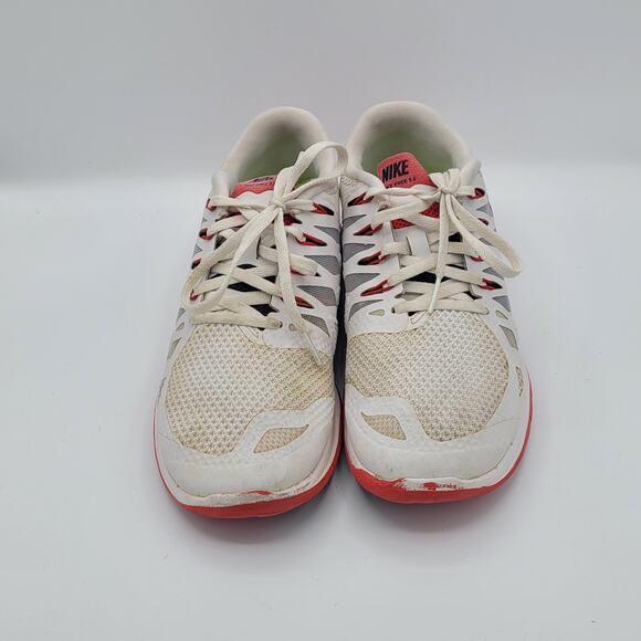 Nike Free 5.0 642198-106 white red Men\'s size 8